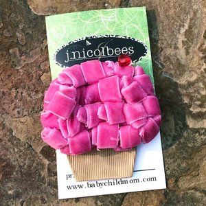 Pink Velvet Cupcake Hair Clippie! *NWT*